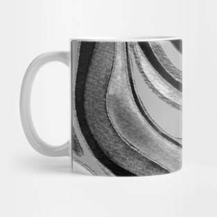 Black and White Psychedelic Marble Mug